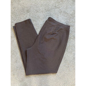 EUC Eileen Fisher Textured Pull-On Plus Size Pants in Taupe | Size XL